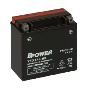 BPOWER PLATINUM 12Ah 200A 12V YTX14L-BS (AGM)