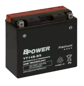 BPOWER PLATINUM 12Ah 210A 12V YT14B-BS (AGM)