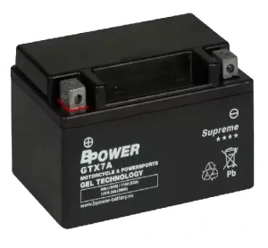 BPOWER SUPREME 6Ah 110A 12V L+ WC GTX7A (GEL)