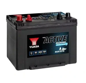 Yuasa Active Marine Dual EFB 12V 80Ah 600A M26-EFB