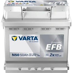 Varta DYNAMIC EFB 12V 50Ah 550A 550500055 N50