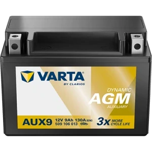 Varta DYNAMIC AUX 12V 9Ah 130A 509106013 AUX9
