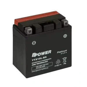 BPOWER PLATINUM 10Ah 180A 12V YTX10L (AGM)