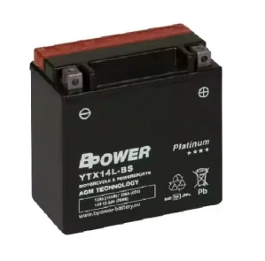 BPOWER PLATINUM 12Ah 200A 12V YTX14L-BS (AGM)
