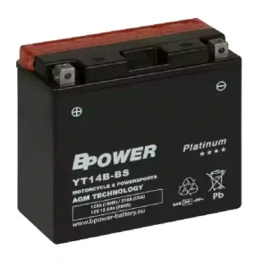 BPOWER PLATINUM 12Ah 210A 12V YT14B-BS (AGM)