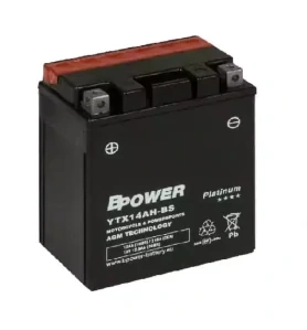 BPOWER PLATINUM 12Ah 210A 12V YTX14AH-BS (AGM)