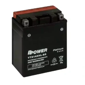 BPOWER PLATINUM 12Ah 210A 12V YTX14AHL-BS (AGM)