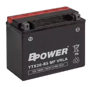  BPOWER PLATINUM 18Ah 270A 12V YTX20-BS (AGM)