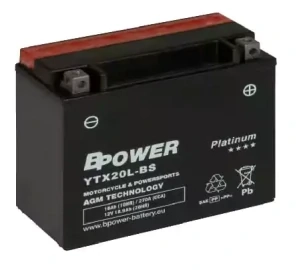 BPOWER PLATINUM 18Ah 270A 12V YTX20L-BS (AGM)