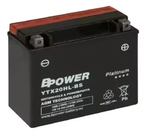 BPOWER PLATINUM 18Ah 310A 12V YTX20HL-BS (AGM)