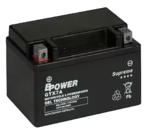 BPOWER SUPREME 6Ah 110A 12V L+ WC GTX7A (GEL)
