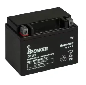 BPOWER SUPREME 8Ah 125A 12V L+ WC GTX9 (GEL)