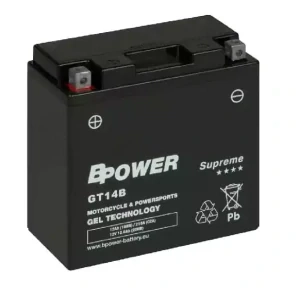 POWER SUPREME 12Ah 210A 12V L+ WC GT14B (GEL)