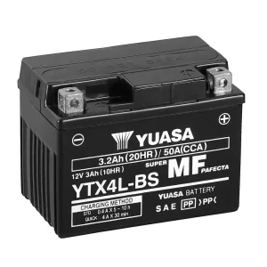YUASA MF 3Ah 50A 12V YTX4L-BS (AGM)