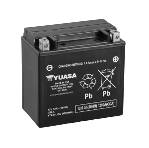 YUASA MF 12Ah 200A 12V YTX14L-BS (AGM)