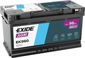 EXIDE AGM 12V 96Ah 850A Start-Stop EK960