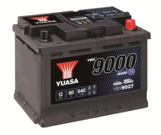 Yuasa AGM YBX9027 12V 60Ah 640A