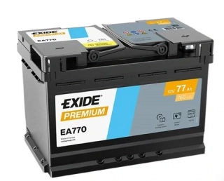 Exide Premium 12V 77Ah 760A EA770
