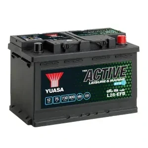 Yuasa YBX Active 12V 75Ah 730A L28-EFB
