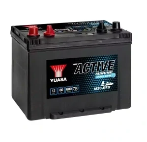 Yuasa Active Marine Dual EFB 12V 80Ah 600A M26-EFB